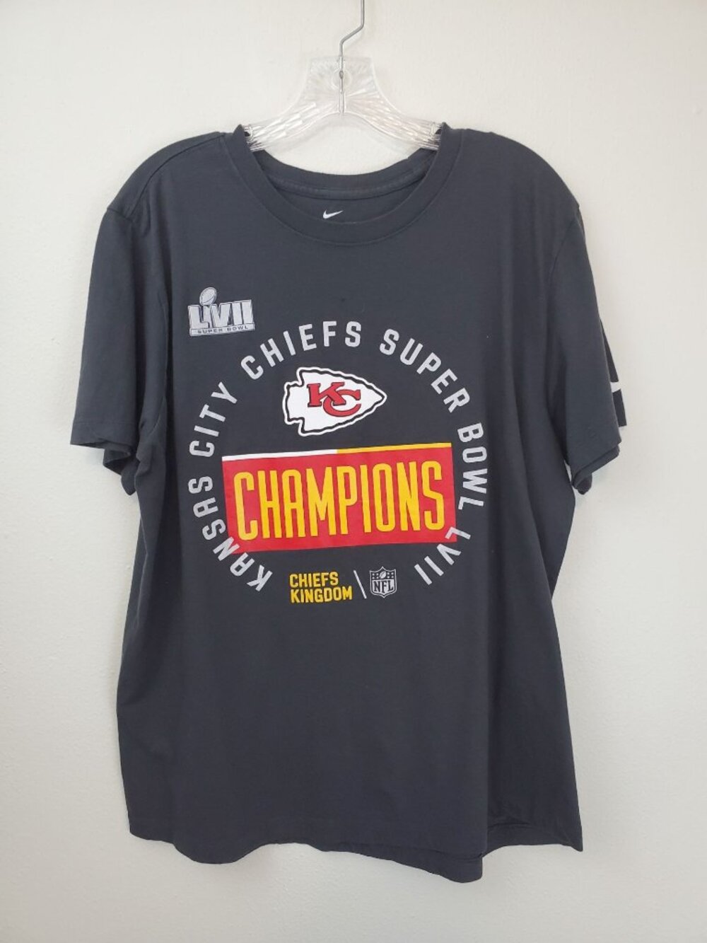 Nike Kansas City Chiefs Super Bowl Championship t-shirt LVII 2023, unisex